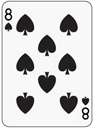 poker spade 8