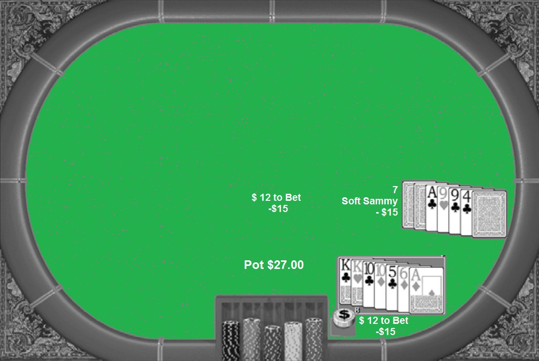  It’s no fun playing poker with two pairs against an Ace and another pair