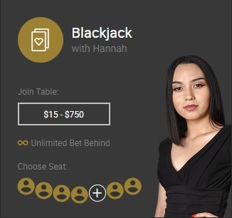 Blackjack with Hannah