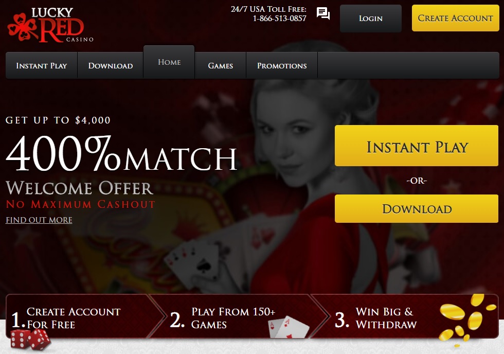 Lucky Red Casino Screenshot